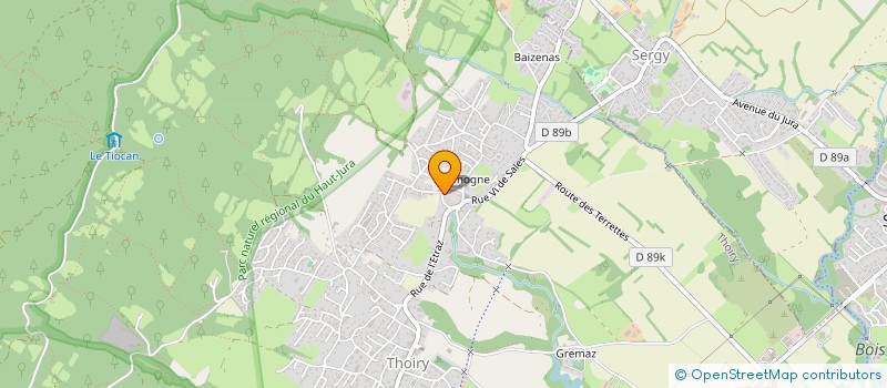 localisation de l'entreprise ASSO TARAHUMARA  THOIRY