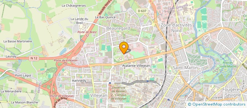 localisation de l'entreprise ASSO TI GLAD à RENNES