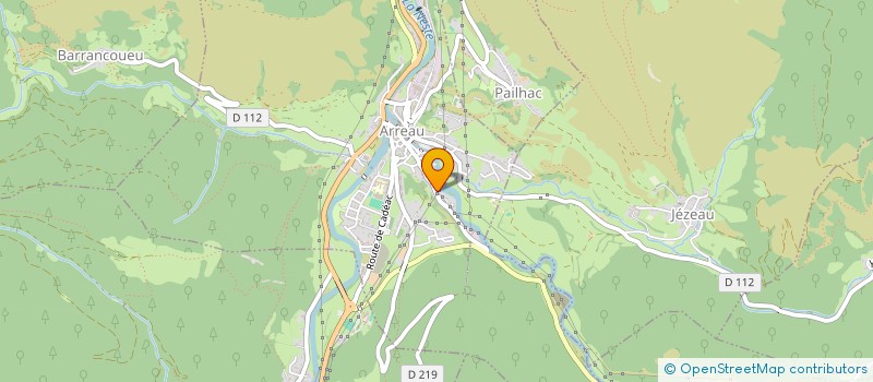 localisation de l'entreprise ASSO TIR ARC ET NATURE à ARREAU
