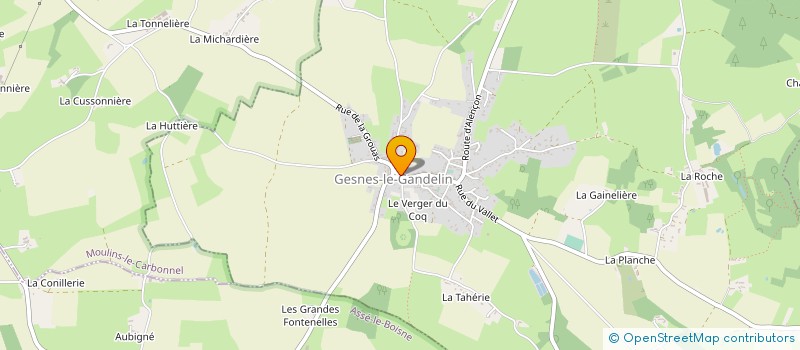 localisation de l'entreprise ASSO TRUITE ALPES MANCELLES SOUGE POUR PECHE ET PROTECTION AQUATIQUE  SOUGE-LE-GANELON