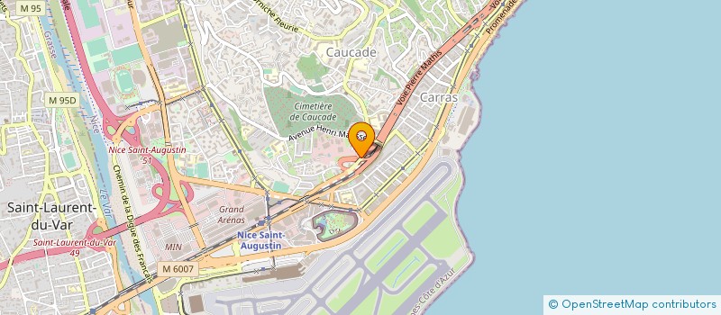 localisation de l'entreprise ASSO.TVF COTE D'AZUR-RADIO INTER-NET à NICE