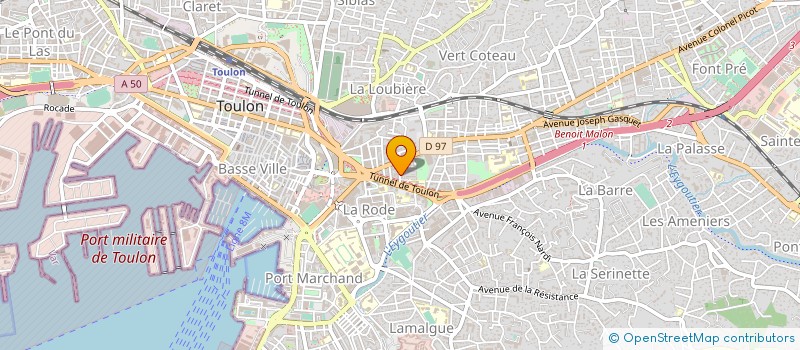 localisation de l'entreprise ASSO UNION SPORTIVE ECOLE PRIMAIRE  TOULON