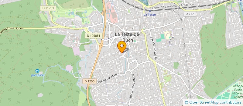 localisation de l'entreprise ASSO UP-TEXTILE  LA TESTE-DE-BUCH