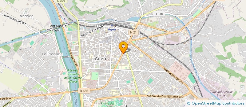 localisation de l'entreprise ASSO URGENCES PSYCHIATRIQUES AGENAIS  AGEN