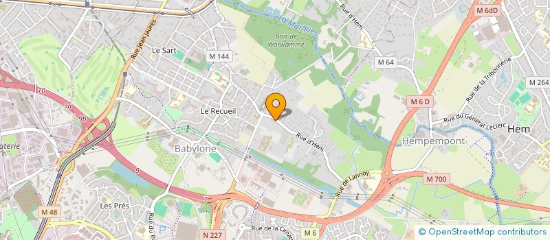 localisation de l'entreprise ASSO VILLENEUV SPORT ET SOCIO CULTUR  VILLENEUVE-D'ASCQ