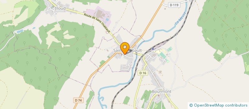 localisation de l'entreprise ASSOC A D M R CANTON DE BOURMONT à SAINT-THIEBAULT