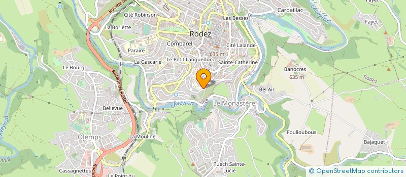 localisation de l'entreprise ASSOC ABBE PERIER à RODEZ
