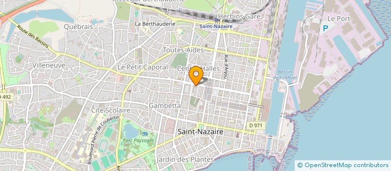 localisation de l'entreprise ASSOC ACCUEIL DES TRIBUNAUX  SAINT-NAZAIRE