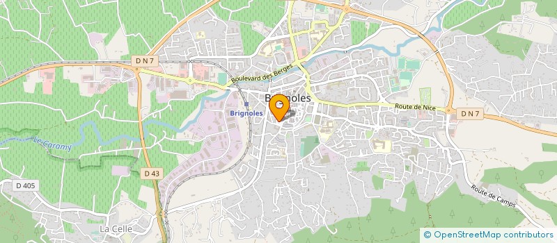 localisation de l'entreprise ASSOC ACTE SCENE  BRIGNOLES