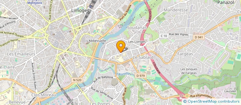 localisation de l'entreprise ASSOC ADAMHA à LIMOGES