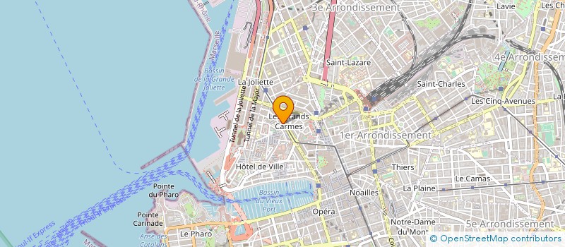 localisation de l'entreprise ASSOC ADMINIST EQUIPEMENTS 2&3EME ARROND à MARSEILLE