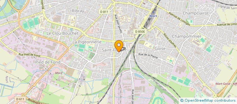 localisation de l'entreprise ASSOC ADULTES JEUNES HANDICAPE à NIORT