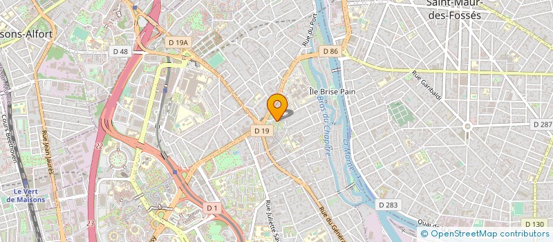 localisation de l'entreprise ASSOC AERO  CRETEIL