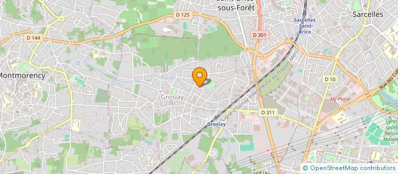 localisation de l'entreprise ASSOC AFRIQUE EUROPE VOYAGES  GROSLAY