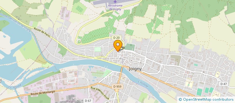 localisation de l'entreprise ASSOC AGHIA SOPHIA SAINTE SOPHIE à JOIGNY