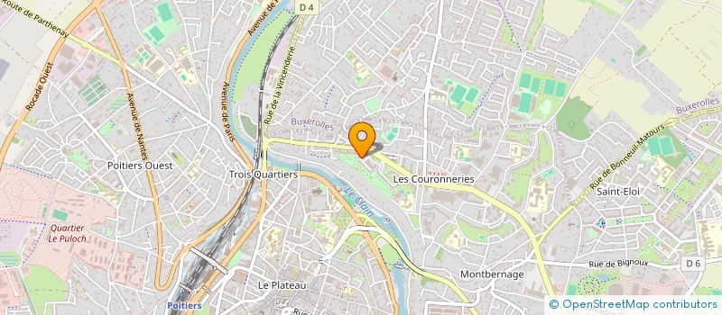 localisation de l'entreprise ASSOC AGIR POUR POITIERS  POITIERS