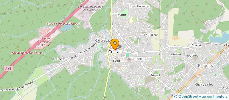 localisation de l'entreprise ASSOC AGREEE PECHE PROTECTION MILIEU AQU à CESTAS