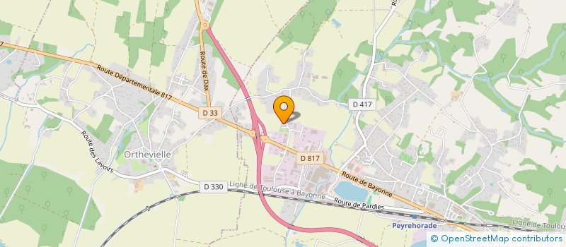 localisation de l'entreprise ASSOC AGRI-RENFORT  PEYREHORADE