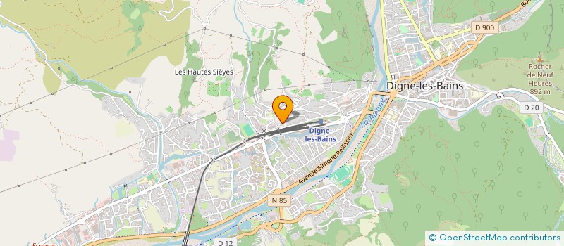 localisation de l'entreprise ASSOC AGRICUL ELEVE NEGOCI VIANDE BOUCHE à DIGNE-LES-BAINS