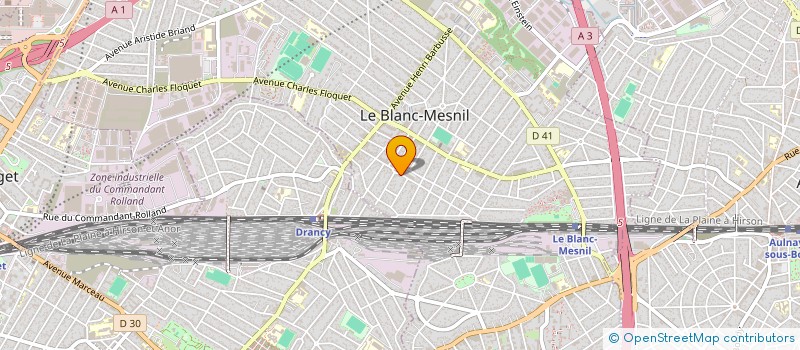 localisation de l'entreprise ASSOC AIDE A DOMICILE BENOIT à LE BLANC-MESNIL