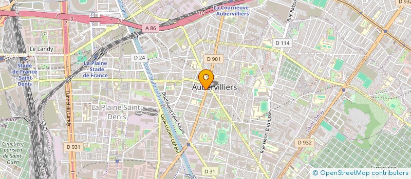 localisation de l'entreprise ASSOC AIDE ASSISTANCE VIE A DOMICILE  AUBERVILLIERS