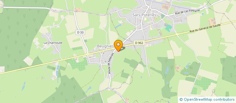 localisation de l'entreprise ASSOC AIDE AU TIERS-MONDE  SARS-POTERIES