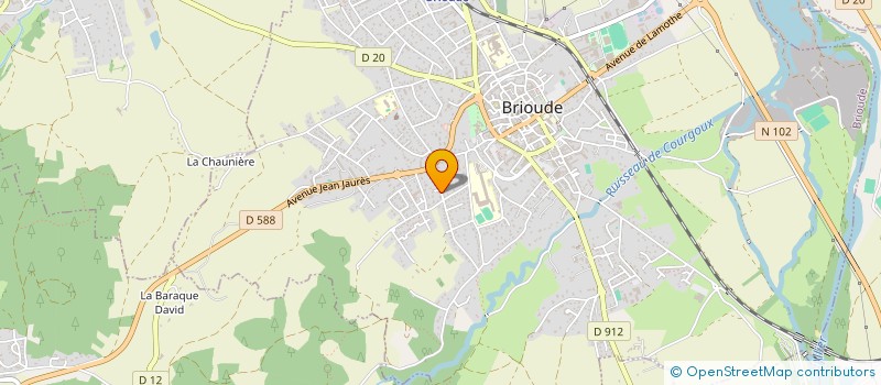 localisation de l'entreprise ASSOC.AIDE AUX DEVOIRS ENFANTS EN DIFFIC à BRIOUDE