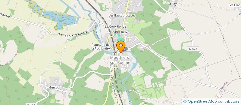 localisation de l'entreprise ASSOC AIDE DOMICILE MILIEU RURAL à MOUTHIERS-SUR-BOEME