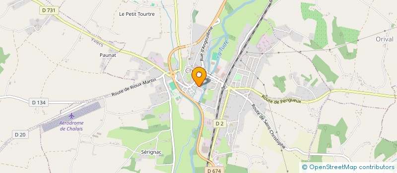 localisation de l'entreprise ASSOC AIDE DOMICILE MILIEU RURAL à CHALAIS
