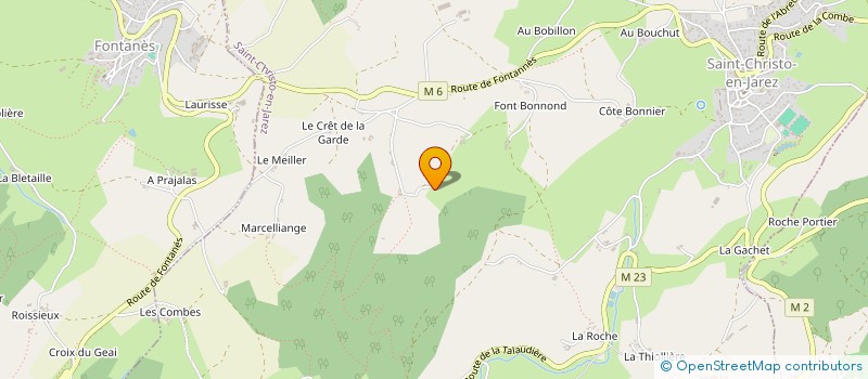 localisation de l'entreprise ASSOC AIDE FAMILIALE RURALE  SAINT-CHRISTO-EN-JAREZ