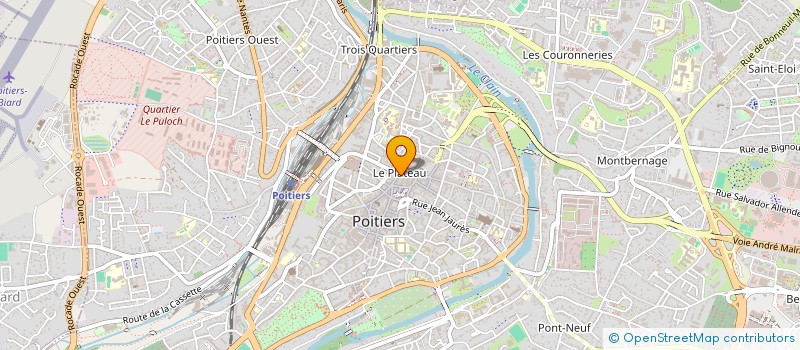 localisation de l'entreprise ASSOC AIDE JUSTICIABLES VIENNE à POITIERS