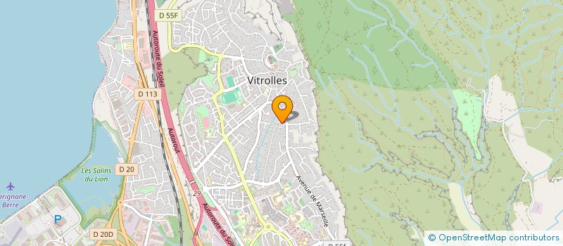 localisation de l'entreprise ASSOC AIDE LOISIRS CCAS VITROLLES  VITROLLES
