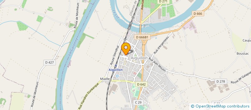 localisation de l'entreprise ASSOC AIGUILLON TRADITIONS ET ARTS  AIGUILLON