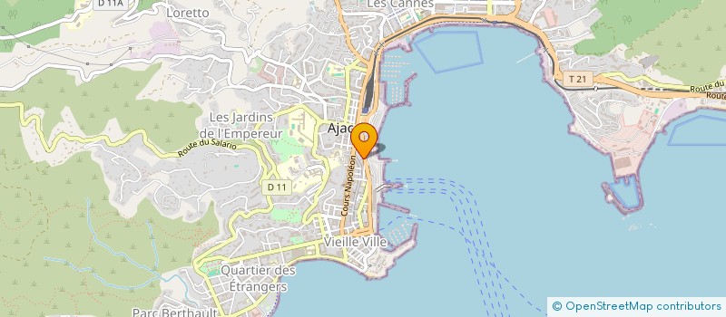 localisation de l'entreprise ASSOC AJACC GUIDES INTERPRETE CORSE à AJACCIO