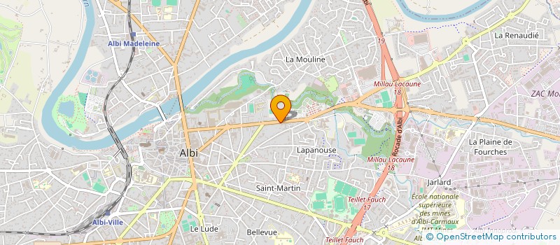localisation de l'entreprise ASSOC ALBY AMITIE CONTACT SERVICE à ALBI