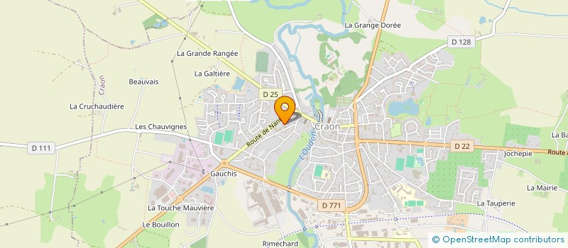 localisation de l'entreprise ASSOC ALLI'AGES DU SUD OUEST MAYENNAIS  CRAON