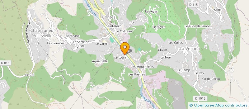 localisation de l'entreprise ASSOC ALP'HARMONIA à CONTES