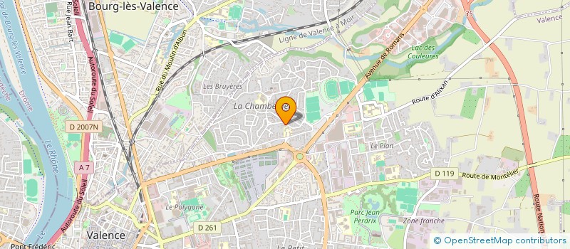 localisation de l'entreprise ASSOC AMELIO ENVIRONNEMENT PERSONNES à VALENCE
