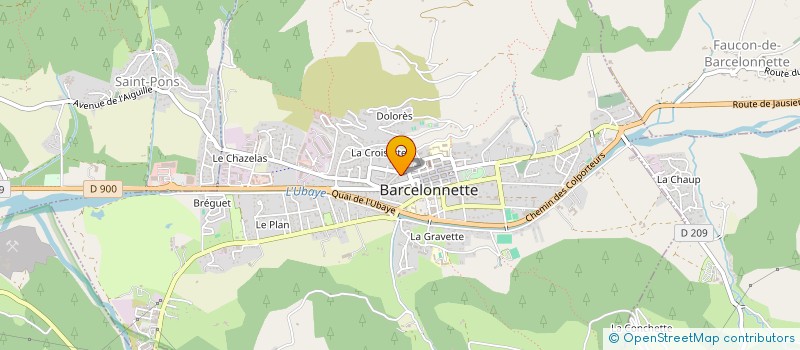 localisation de l'entreprise ASSOC AMELIOR HABITAT VALLEE UBAYE  BARCELONNETTE