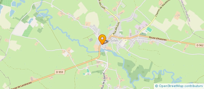 localisation de l'entreprise ASSOC AMENAGEMENT DEVELOPPEMENT AVESNOIS  MAROILLES