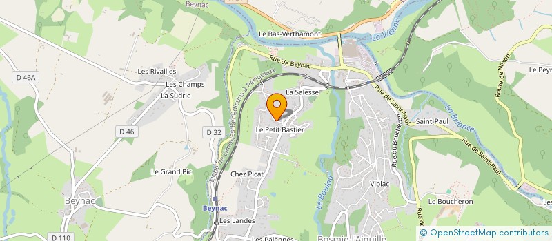 localisation de l'entreprise ASSOC AMIC DES VIGNES à SOLIGNAC