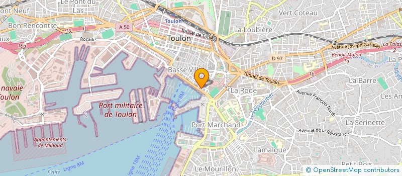 localisation de l'entreprise ASSOC AMICA DONNEURS SANG VAR  TOULON