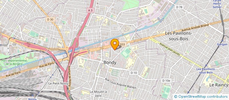 localisation de l'entreprise ASSOC AMICALE ANCIENS MARINS  BONDY