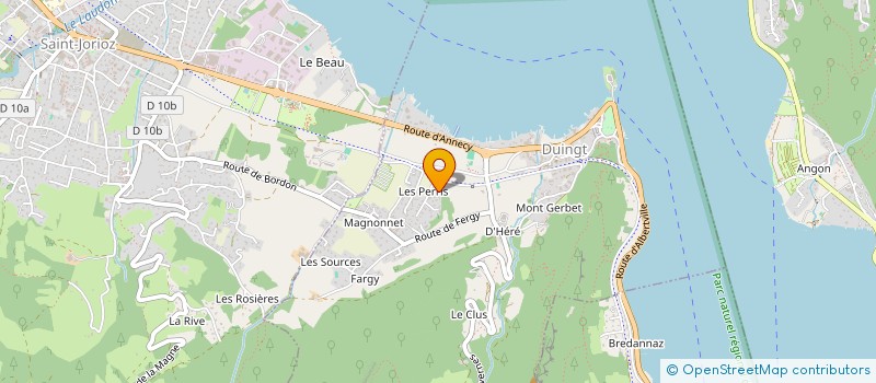 localisation de l'entreprise ASSOC AMICALE DU PERSONNEL COMMUNAL  SAINT-JORIOZ