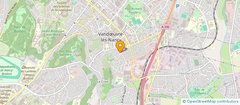 localisation de l'entreprise ASSOC AMICALE LAIQUE PIERRE BROSSOLETTE à VANDŒUVRE-LES-NANCY