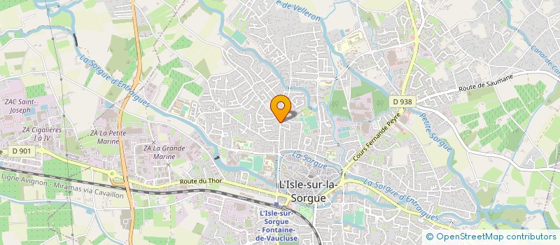 localisation de l'entreprise ASSOC AMICALE SAPEURS POMPIERS à L'ISLE-SUR-LA-SORGUE