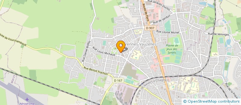 localisation de l'entreprise ASSOC AMICALE SPORTIVE DE VAUZELLES à VARENNES-VAUZELLES