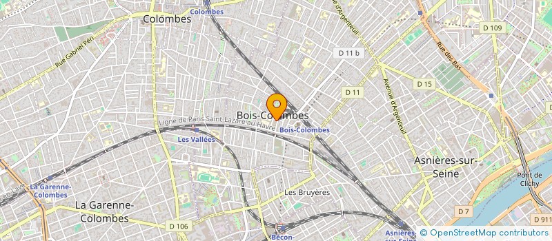 localisation de l'entreprise ASSOC AMIS BIBLIOTEQUE MUNIC 4 à BOIS-COLOMBES