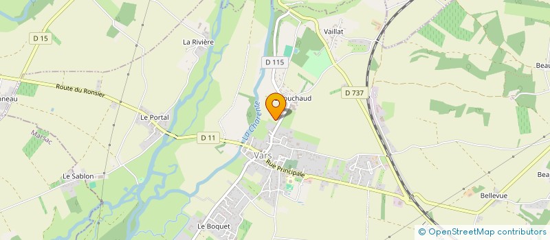 localisation de l'entreprise ASSOC AMIS DE L ORGUE CHARENTE à VOUHARTE