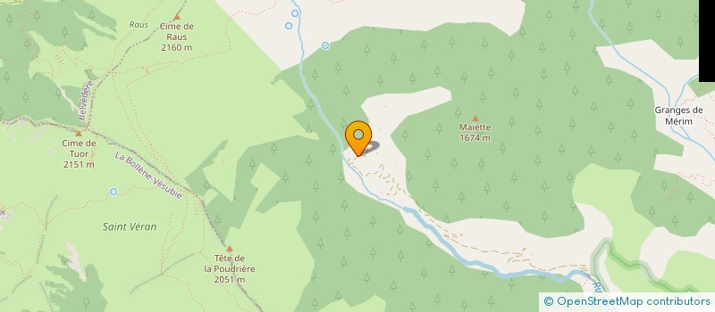 localisation de l'entreprise ASSOC AMIS DE LA VALLEE DE LA BENDOLA  SAORGE